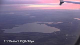 Flug von München nach Antalya und wieder Zurück  Corendon Airlines und Lufthansa 2014 HD [upl. by Ardna8]