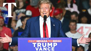 LIVE Donald Trump hosts major MAGA rally in Nevada [upl. by Wappes]