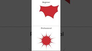 Beginner vs Professional Graphic Designer illustrator shorts [upl. by Rexanne]