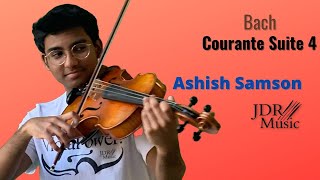 Bach Courante from Suite 4 performed on Viola  Ashish Samson Viola JDR Music [upl. by Miah]