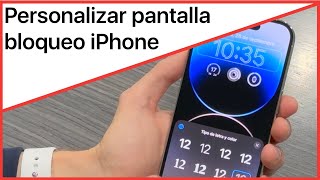 ¿Cómo personalizar al 100 la pantalla de bloqueo de tu iPhone 📲 [upl. by Gayel]