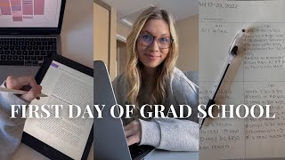 FIRST DAY OF GRAD SCHOOL VLOG📝 how I prepare for a new semester amp get organized [upl. by Luane135]