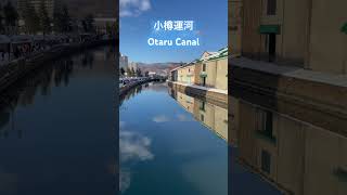 【北海道旅行】小樽運河・Otaru Canal 外国人観光客が沢山 北海道旅行 小樽運河 小樽 shorts [upl. by Moonier]