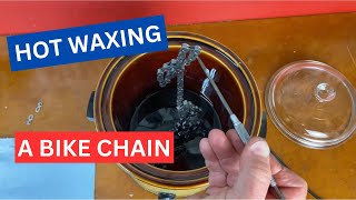 Hot Waxing A Bike Chain With Event Gears Simplyfast Wax bikerepair [upl. by Siuoleoj614]