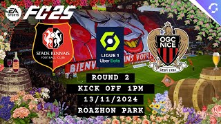 FC25  Ligue 1 R2  Rennes vs Nice  GIA Football [upl. by Ayotol]