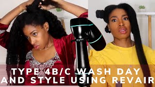 4 Things I Do Every Wash Day  Type 4bc Wash Day and Style Using RevAir [upl. by Airb597]