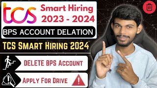 TCS Next Step BPS ID Delete  Apply For Drive Issue  Smart Hiring 2024 [upl. by Eyak]