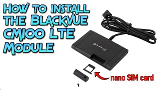 How to install the Blackvue CM100 LTE Module [upl. by Lanctot]