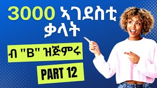 Habteab Academy 3000 ኣገደስቲ ቃላት B 5  መበል 12 ቪድዮ፡ Vocabulary words [upl. by Corabel]