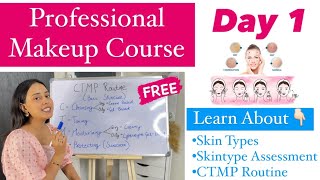 FREE PROFESSIONAL MAKEUP CLASS DAY 1Complete Makeup Course Online Makeup Course l मेकअप कोर्स l [upl. by Battiste]