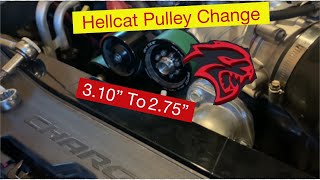 Hellcat pulley change with tensioner for Griptec 310 and 275” TBA Machine Thermo Clocker [upl. by Ellirehs]