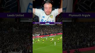 A dominating performance Leeds vs Plymouth goal reaction [upl. by Lyns]