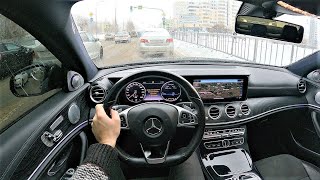 2017 MercedesBenz E 200  POV Test Drive [upl. by Nednal]