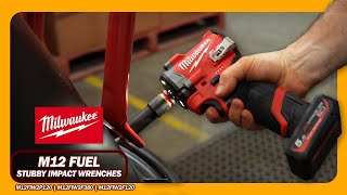 Milwaukee M12 FUEL Brushless Cordless Stubby Impact Wrenches [upl. by Airasor]