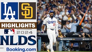 Los Angeles Dodgers vs San Diego Padres Game 5 Full Highlights  NLDS  10112024 [upl. by Ayote]