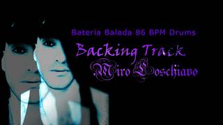 Bateria Balada 86 BPM Drums [upl. by Atirac562]