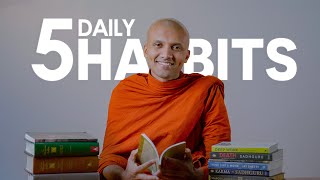 5 Small Habits that Will Change Your Life Forever Monk Advise  Buddhism In English [upl. by Ecnarrat]