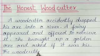 The Honest woodcutter Moral stories Woodcutter And Axe Story in English [upl. by Otreblide642]