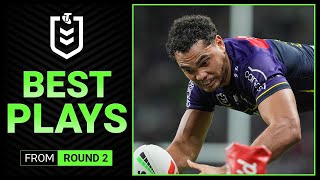 NRL 2024  The best plays from Round 2  Telstra Premiership [upl. by Nrobyalc]