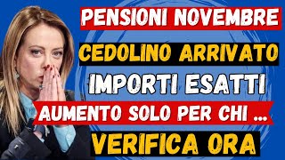 PENSIONI NOVEMBRE CEDOLINO ARRIVATO 👉 CONTROLLA ORA quotAUMENTIquot TASSE E ADDIZIONALI💻💰 [upl. by Anceline956]