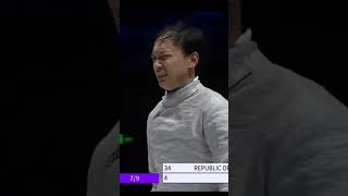 Wacky Fencing Move Makes Opponent Mad  Asian Games 2023 fencing asiangames [upl. by Fry683]