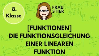 Funktionsgleichung einer linearen Funktion aus Graph bestimmen Steigung yAchsenabschnitt ablesen [upl. by Bein]