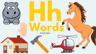 Word Start With Letter Hh H Letter Words Letter H soundPhonics ABC Alphabet nurseryrhymes abcd [upl. by Airbmat199]