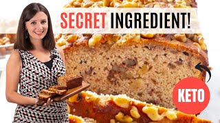 KETO BANANA BREAD RECIPE Secret Ingredient Tastes Just Like Bananas [upl. by Ailemaj]