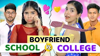 My First BOYFRIEND In School vs College  Student Life  Anaysa [upl. by Acirt32]