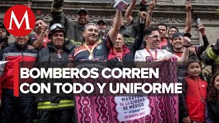 Así se vivió la primera Gran Carrera del Cuerpo de Bomberos de la CdMx [upl. by Goetz530]