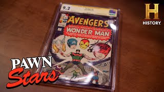 Pawn Stars Do America Rare Stan Lee Signed quotThe Avengersquot Comic Season 2 [upl. by Azaleah]