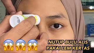 Tutorial Alis Pakai Lem Kertas Memang Bisa  MAKEUP TUTORIAL [upl. by Aivatahs]