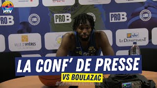 HTV vs Boulazac  Conférence de presse daprès match [upl. by Okimat]