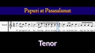 Papuri at Pasasalamat  Tenor [upl. by Akili]