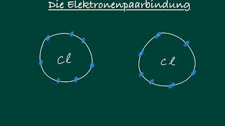 Die Atombindung  Elektronenpaarbindung [upl. by Anabel]