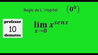 limites regla de L´Hopital 17 cero elevado a cero límite de funciones indeterminaciones [upl. by Isnan685]