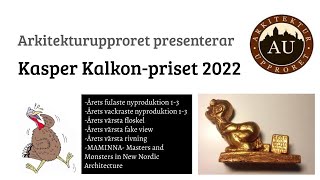 Kasper Kalkon priset 2022 [upl. by Anivid]