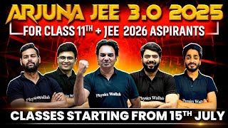 LAUNCHING Arjuna JEE 30 2025 for Class 11th  JEE 2026 Aspirants ₹4200 🔥 [upl. by Loginov]