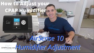 How to Adjust Humidity on AirSense 10 and AirCurve by ResMed CPAP and BiPAP machines [upl. by Ecnatsnok]