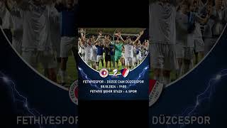 Ziraat Türkiye Kupası 2 Eleme turu Düzce Cam Düzcespor 08102024 1900 Fethiye Şehir Stadı A Spor [upl. by Roseann]