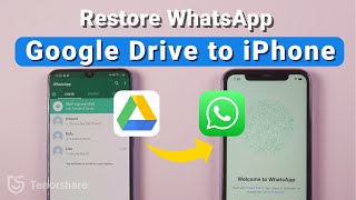 How to Restore WhatsApp backup from Google Drive to iPhone [upl. by Helmut]