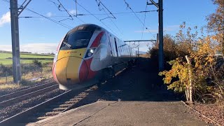 Trains at Prestonpans ECML 121123 [upl. by Letty]