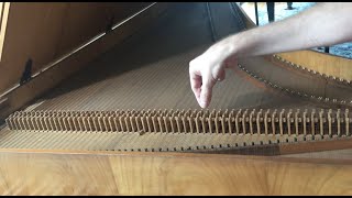 How a harpsichord works  a look at the plucking mechanism [upl. by Welcy567]