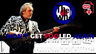 The Who  Won’t Get Fooled Again 🔴Accurate Bass Tabs ChamisBass thewhobass chamisbass [upl. by Ahsimet]