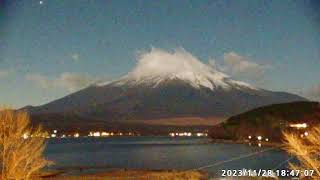 【LIVE】山中湖からの「富士山ライブカメラ」 quotmount fuji live cameraquot from Lake Yamanakako [upl. by Neenaej316]