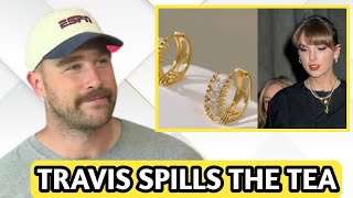 Travis Kelce Gets Excited About Taylor Swifts Number 87 Earring [upl. by Aihtekal]