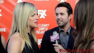 Kaitlin Olson amp Rob McElhenney at FXX Network Launch Party SunnyFXX kaitlinolson RMcElhenney [upl. by Ober]