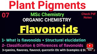 Flavonoids  Structural elucidation amp Classification  Examples  Function itschemistrytime [upl. by Idid870]