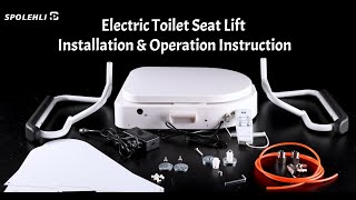 Spolehli Electric Toilet Seat Lift Installation amp Operation Instruction [upl. by Arodasi]