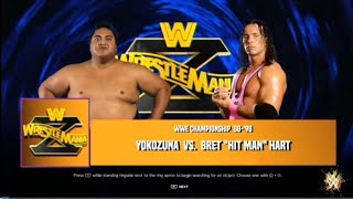 WWE 2K24 Bret Hart vs Yokozuna WrestleMania 10 WWE Championship [upl. by Gibe699]